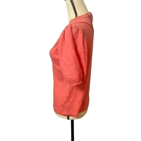 NWT Sanctuary Bridgerton Puff Sleeve Tee Coral in Sz S - Picture 4 of 13